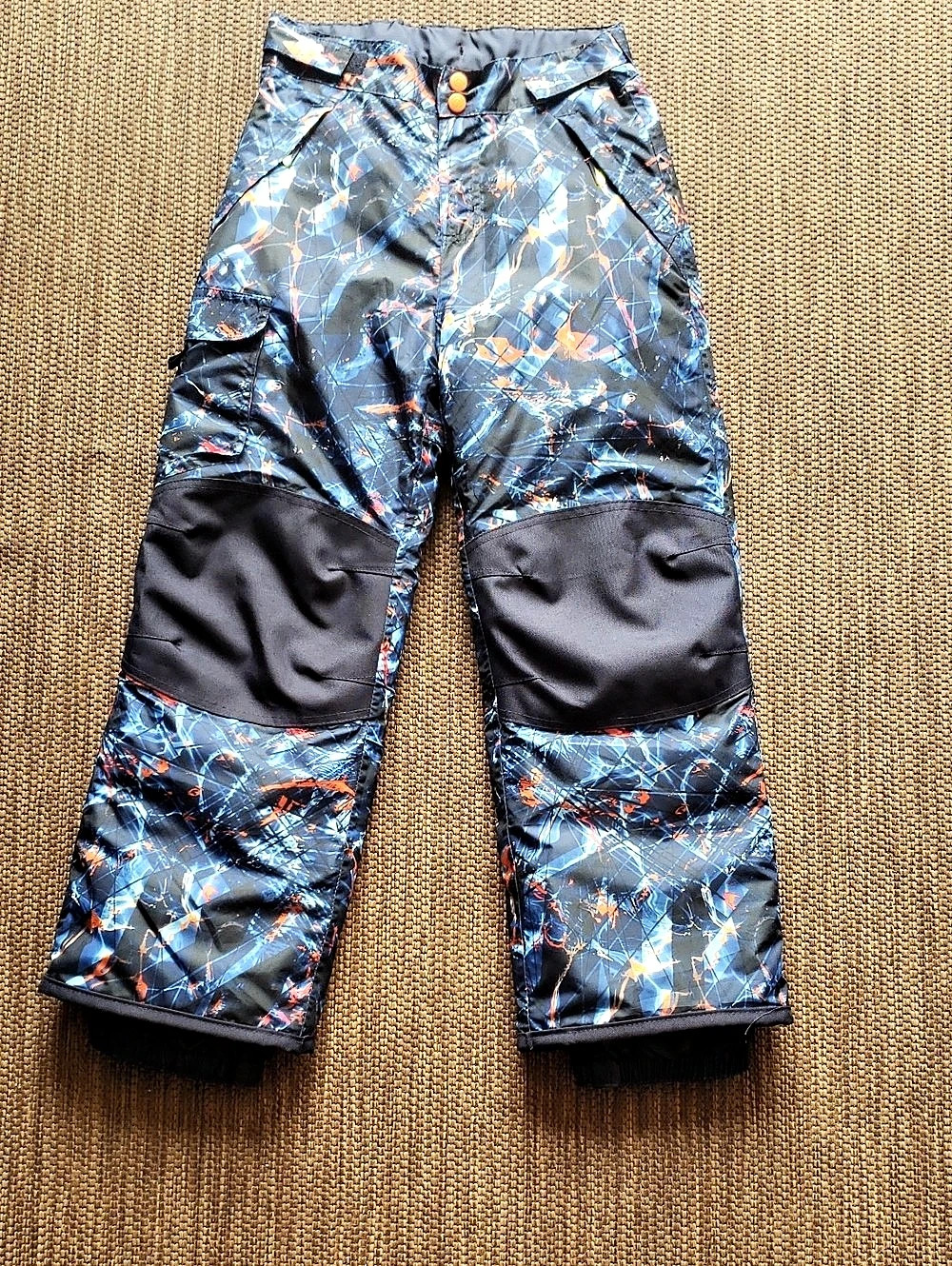 C I Champion Boys Snow Pants Abstract Blue & Black Size Medium (8-10)